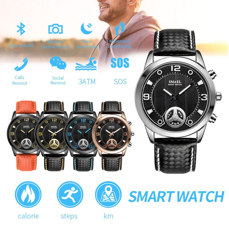 Digital SMAEL Big Dial Bluetooth Sports Waterproof SL1385 Digital SMAEL Big Dial Bluetooth Sports Waterproof SL1385
