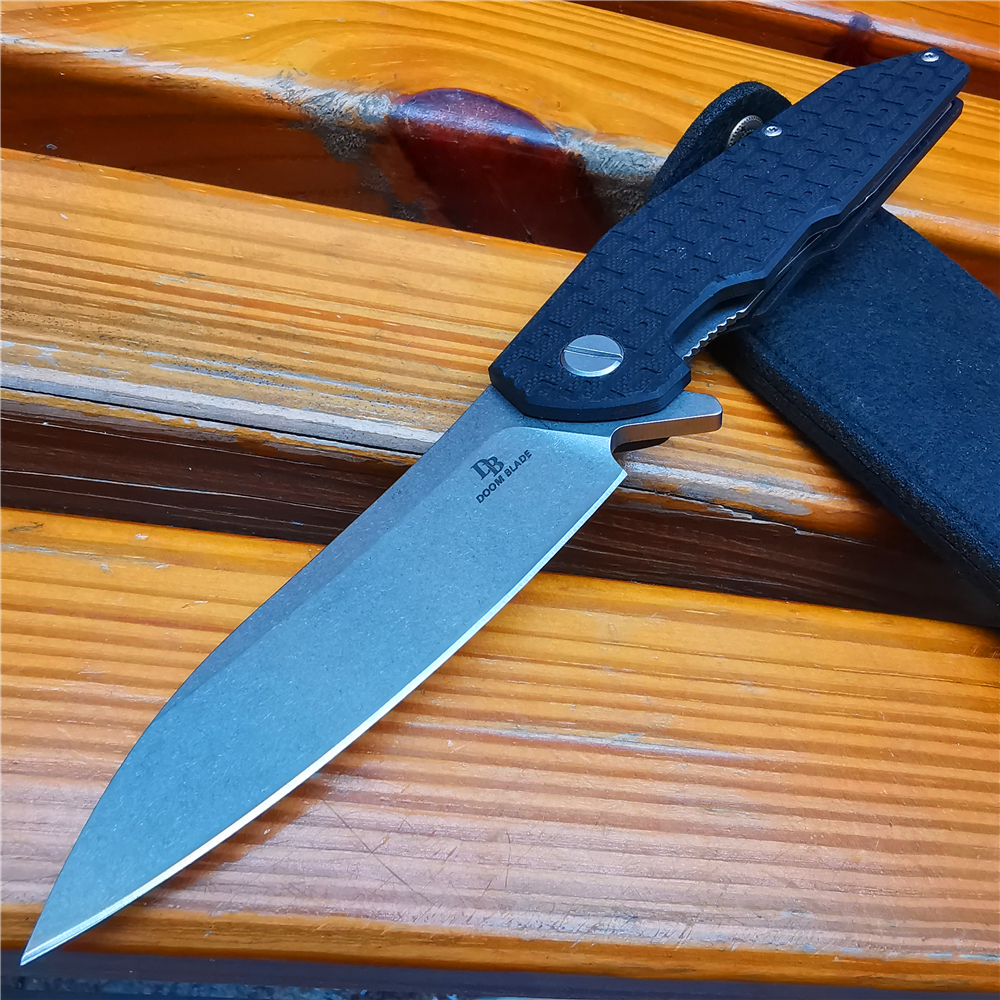 Folding Knife, D2 High-quality Knife, with G10 Handle, Ball Bearing Outdoor Hunting Knife, Easy To Open and Close with One Hand Folding Knife, D2 High-quality Knife, with G10 Handle, Ball Bearing Outdoor Hunting Knife, Easy To Open and Close with One Hand