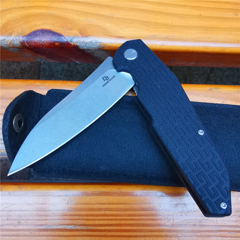 Folding Knife, D2 High-quality Knife, with G10 Handle, Ball Bearing Outdoor Hunting Knife, Easy To Open and Close with One Hand Folding Knife, D2 High-quality Knife, with G10 Handle, Ball Bearing Outdoor Hunting Knife, Easy To Open and Close with One Hand