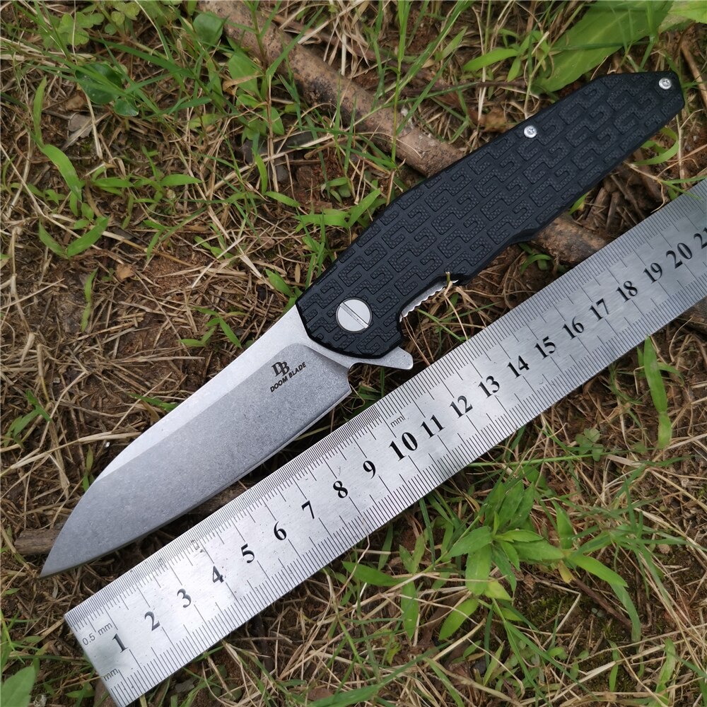 Folding Knife, D2 High-quality Knife, with G10 Handle, Ball Bearing Outdoor Hunting Knife, Easy To Open and Close with One Hand Folding Knife, D2 High-quality Knife, with G10 Handle, Ball Bearing Outdoor Hunting Knife, Easy To Open and Close with One Hand