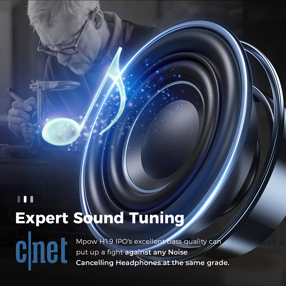 Mpow H19 IPO Bluetooth 5.0 Active Noise Cancelling Headphones Lightweight Wireless Headset CVC 8.0 Mic 30hrs Playing Fast Charge Mpow H19 IPO Bluetooth 5.0 Active Noise Cancelling Headphones Lightweight Wireless Headset CVC 8.0 Mic 30hrs Playing Fast Charge