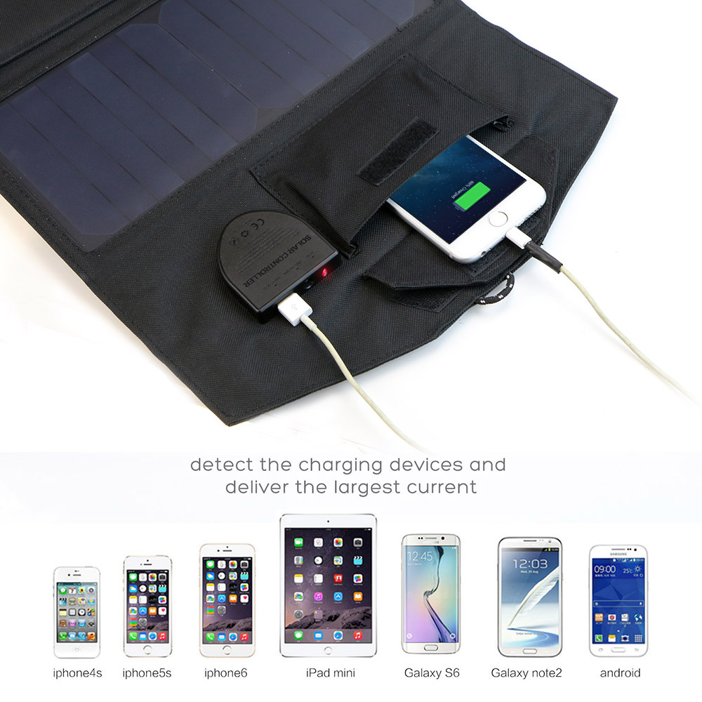 ALLPOWERS Flexible Foldable Solar Panel 5V 18V High Efficience Solar Battery Charger 21W Solar Phone Charger for Travel Iphone ALLPOWERS Flexible Foldable Solar Panel 5V 18V High Efficience Solar Battery Charger 21W Solar Phone Charger for Travel Iphone