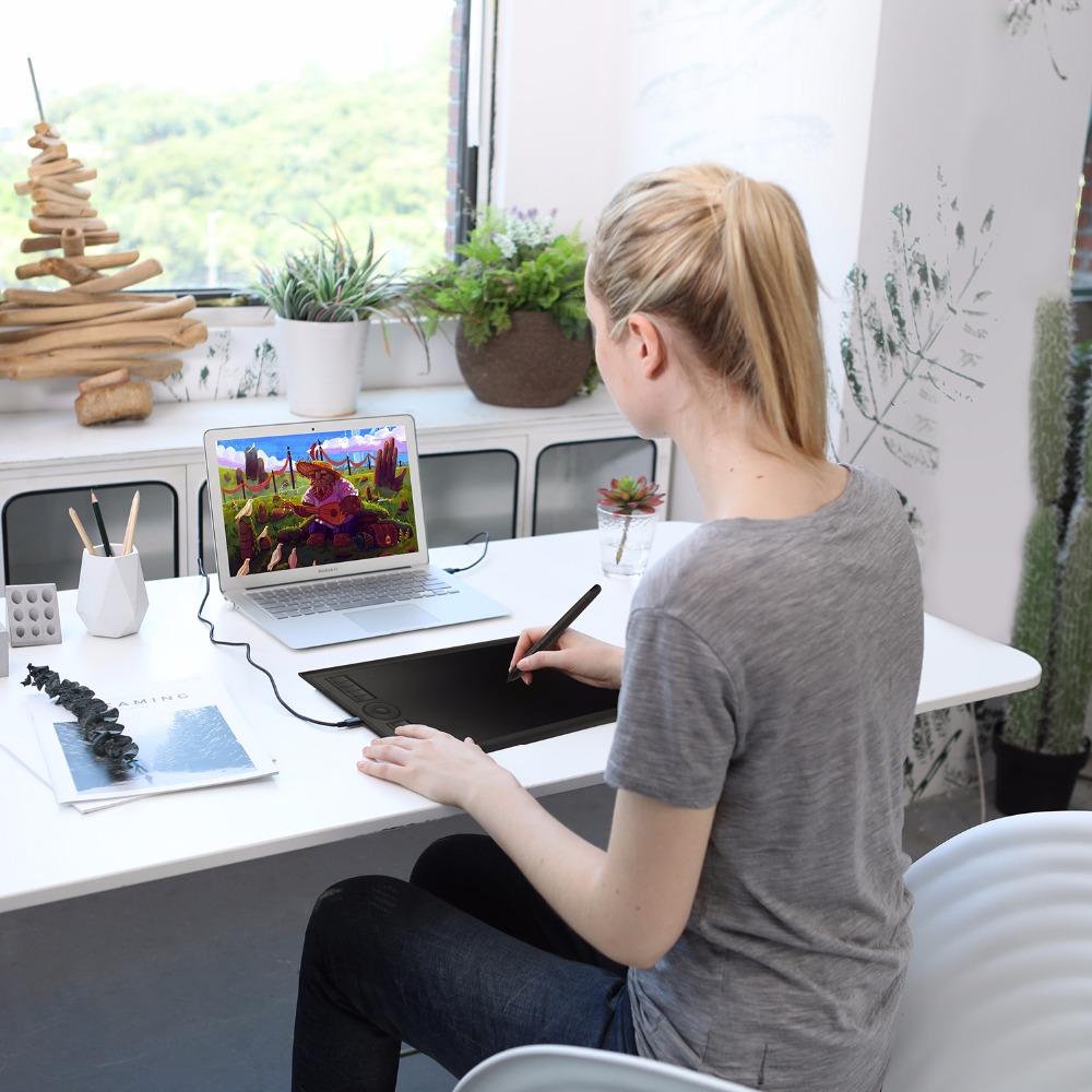 GAOMON M10K2018 Version Graphic Tablet for Drawing/Art Digital/Architecture/Engineering Student with 8192 Levels Passive Stylus GAOMON M10K2018 Version Graphic Tablet for Drawing/Art Digital/Architecture/Engineering Student with 8192 Levels Passive Stylus